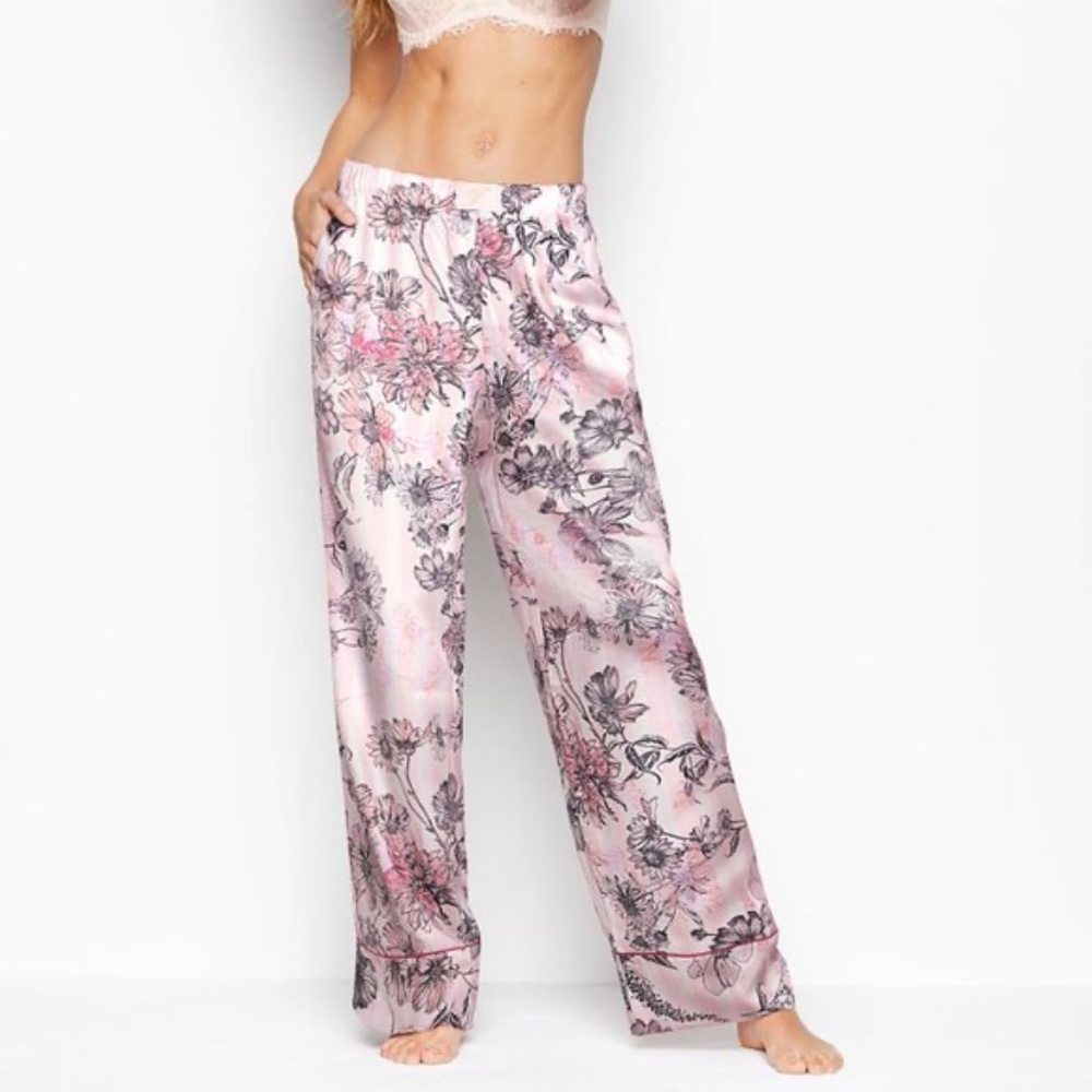 NWT Victoria's Secret Satin Lounge/Sleep Pant - Picture 2 of 9